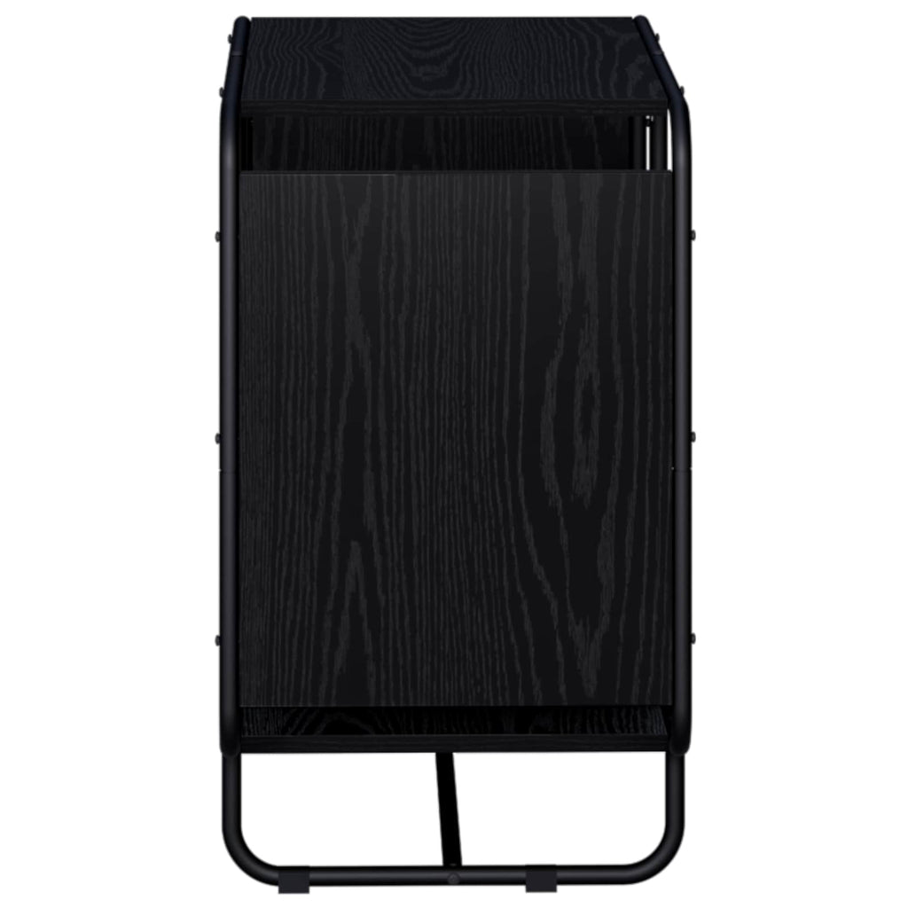 vidaXL Komoda Czarny dąb 60 x 37.5 x 64.5 cm Materiał drewnopochodny
