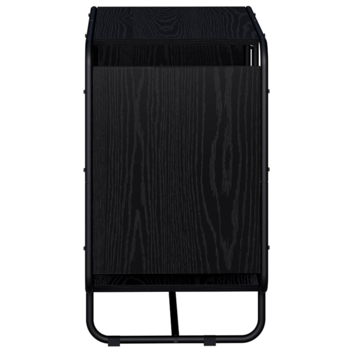 vidaXL Komoda Czarny dąb 60 x 37.5 x 64.5 cm Materiał drewnopochodny