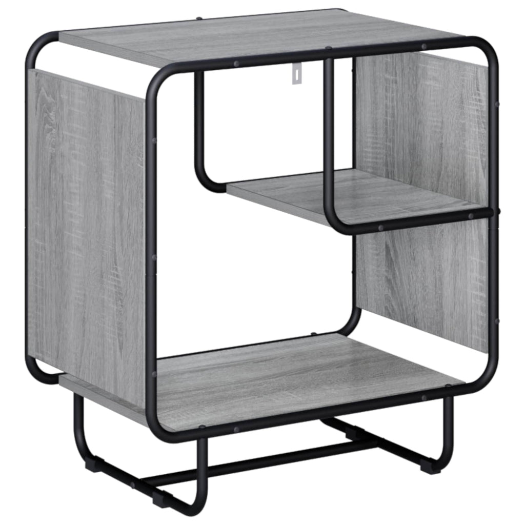 vidaXL Komoda Szary Sonoma 60 x 37.5 x 64.5 cm Materiał drewnopochodny