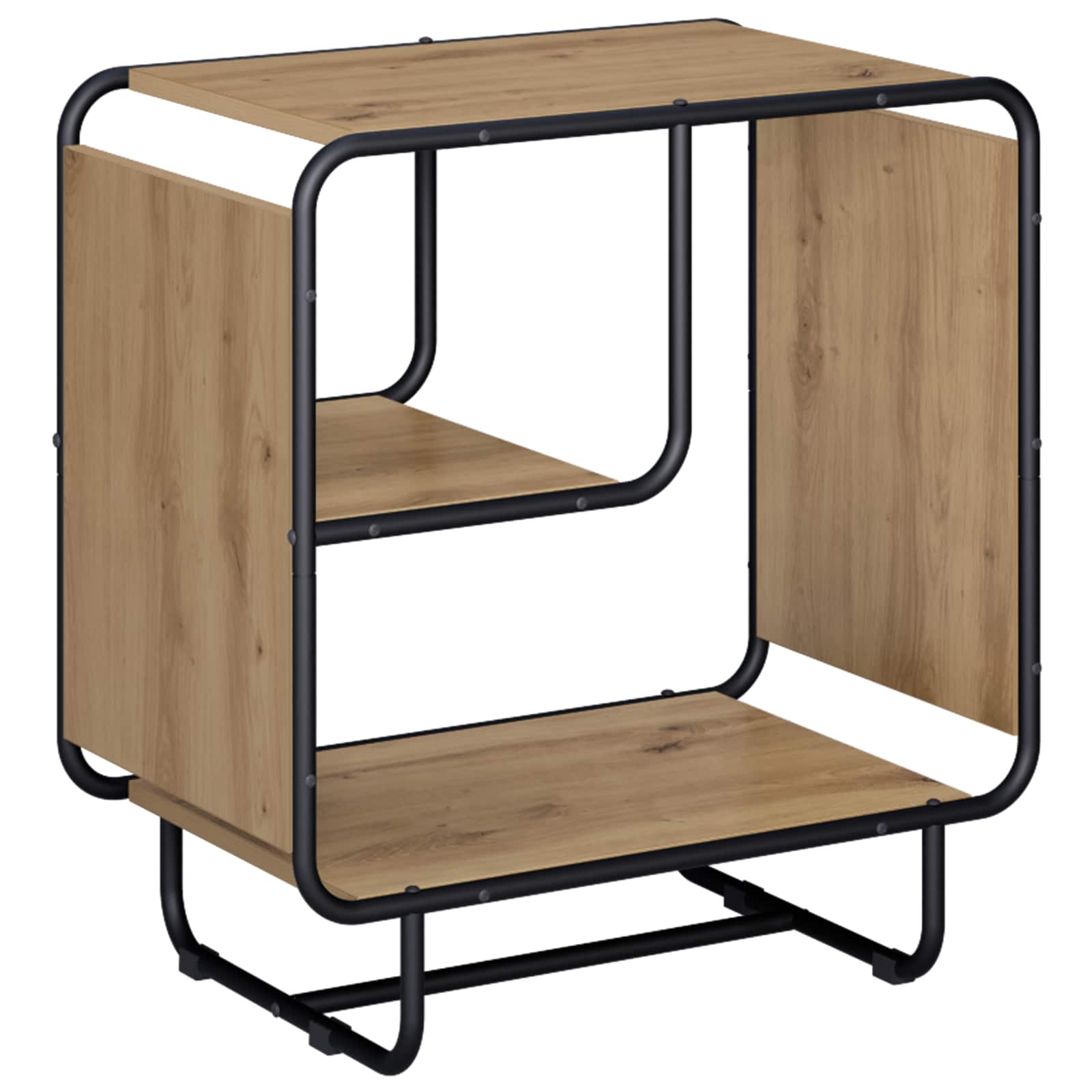 vidaXL Komoda Dąb artisan 60 x 37.5 x 64.5 cm Materiał drewnopochodny
