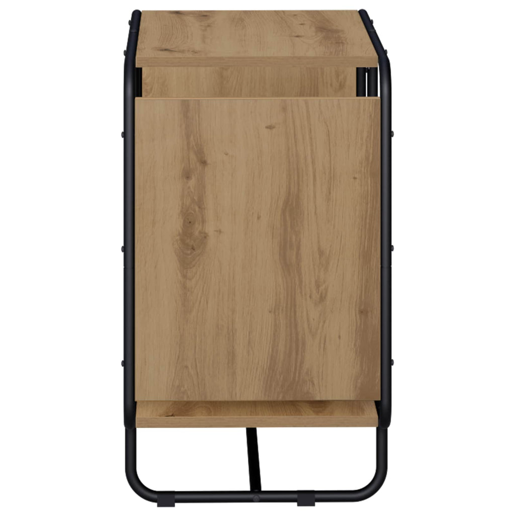 vidaXL Komoda Dąb artisan 60 x 37.5 x 64.5 cm Materiał drewnopochodny