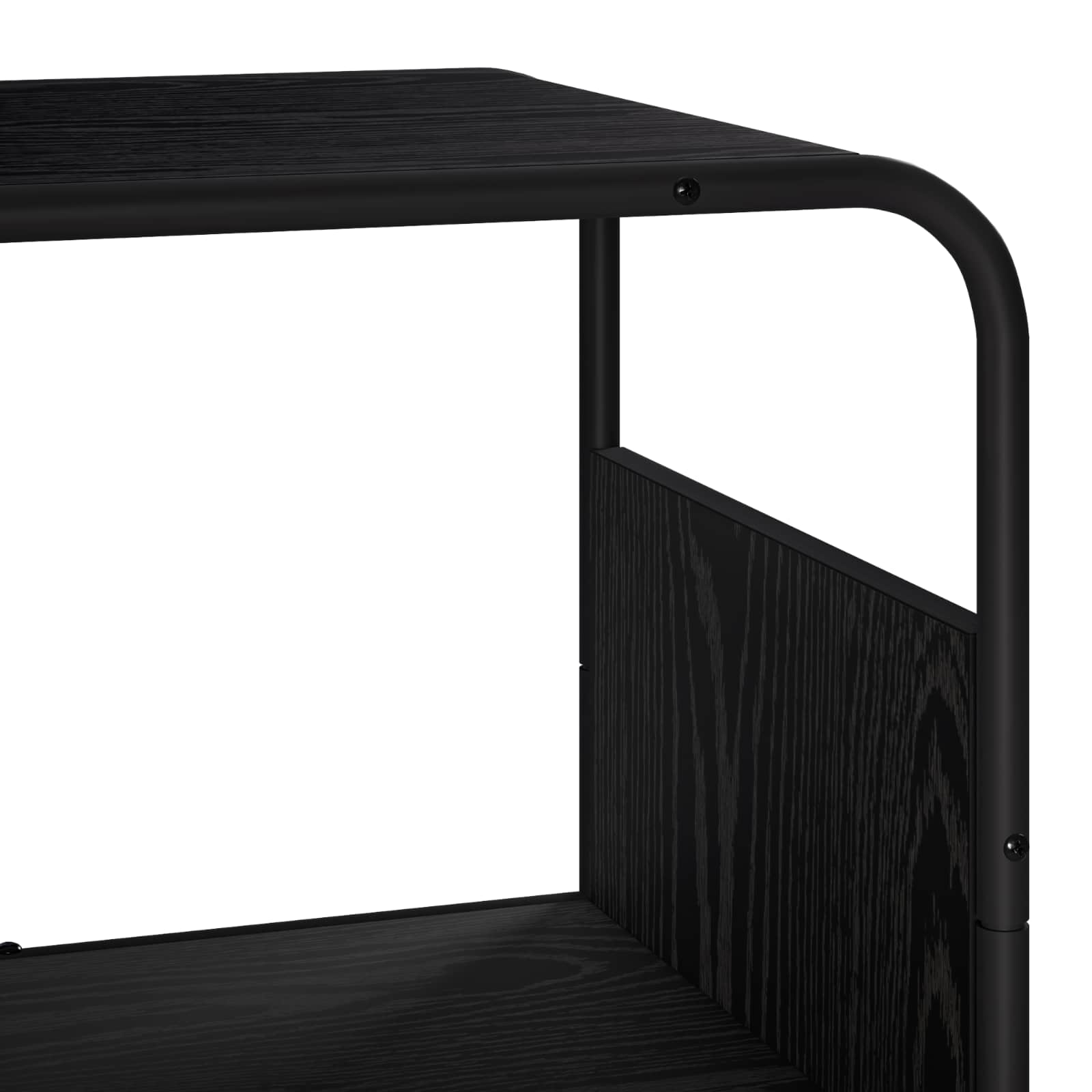 vidaXL Kredens Czarny dąb 60 x 37.5 x 144 cm Drewno inżynieryjne