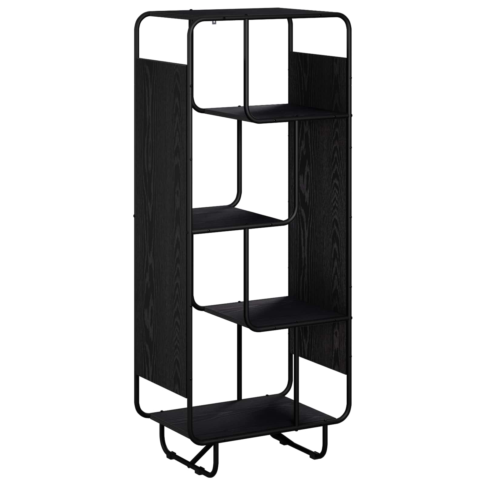 vidaXL Kredens Czarny dąb 60 x 37.5 x 144 cm Drewno inżynieryjne
