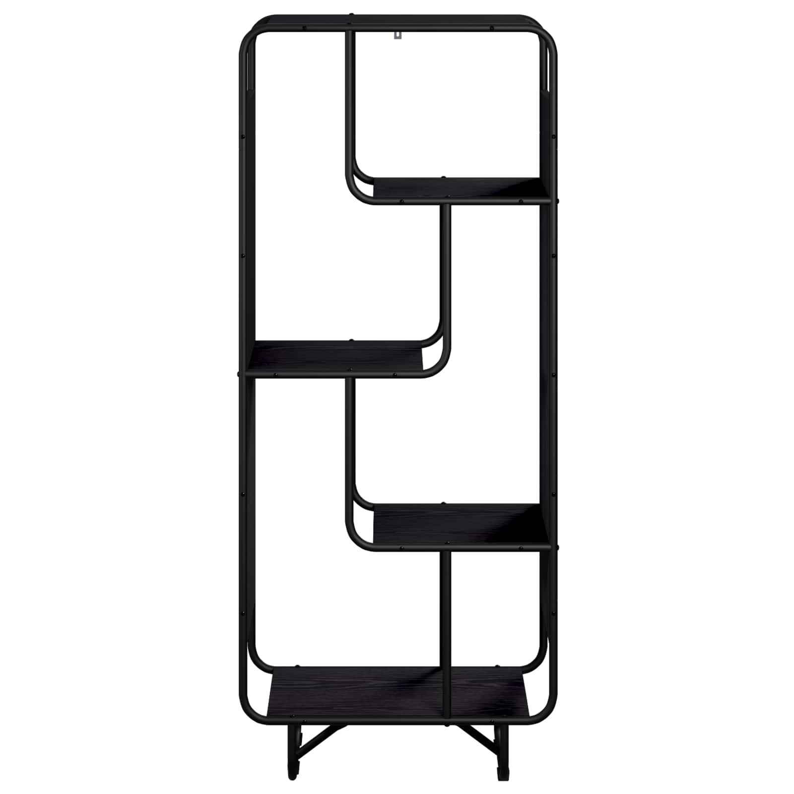 vidaXL Kredens Czarny dąb 60 x 37.5 x 144 cm Drewno inżynieryjne