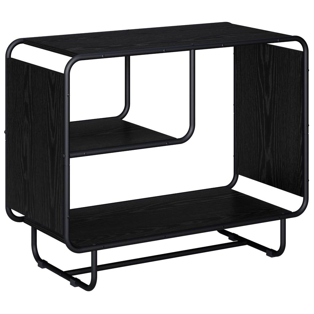 vidaXL Komoda Czarny dąb 80 x 37,5 x 64,5 cm Materiał drewnopochodny
