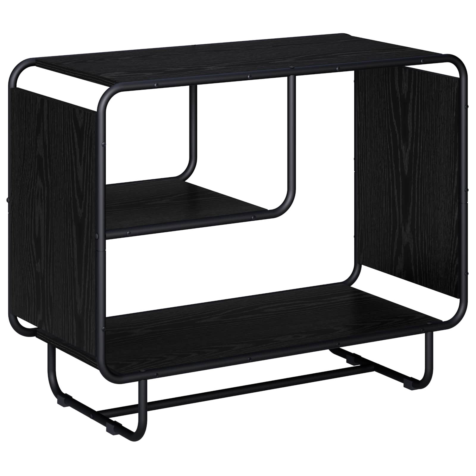 vidaXL Komoda Czarny dąb 80 x 37,5 x 64,5 cm Materiał drewnopochodny