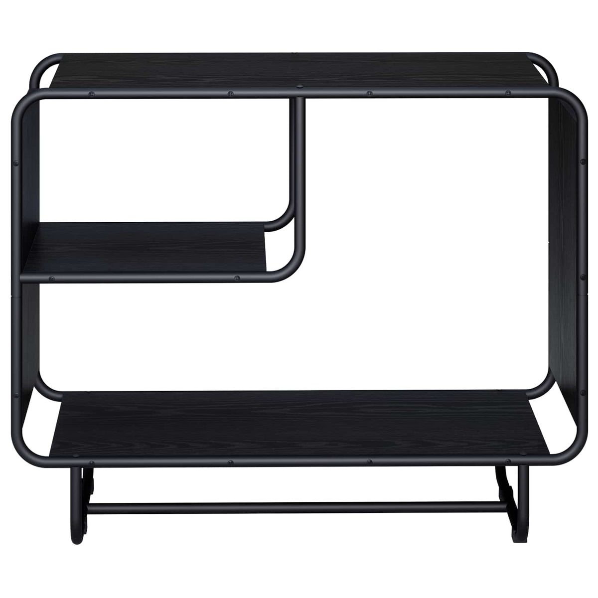 vidaXL Komoda Czarny dąb 80 x 37,5 x 64,5 cm Materiał drewnopochodny