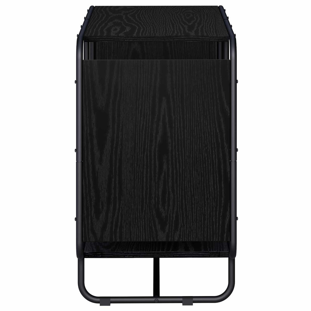 vidaXL Komoda Czarny dąb 80 x 37,5 x 64,5 cm Materiał drewnopochodny