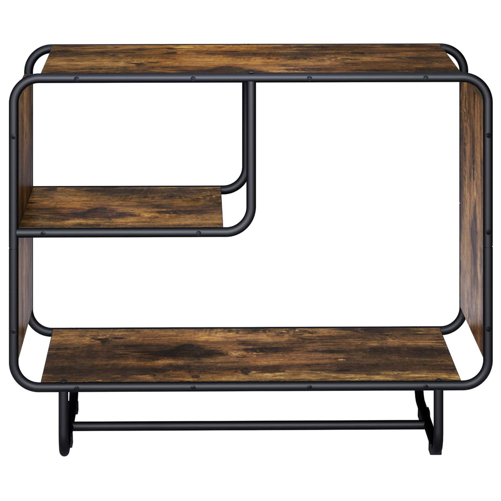 vidaXL Komoda Dąb wędzony 80 x 37,5 x 64,5 cm Materiał drewnopochodny