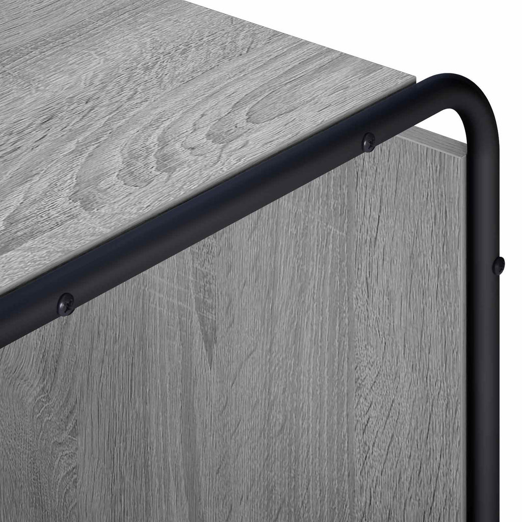 vidaXL Komoda Szary Sonoma 80 x 37,5 x 64,5 cm Materiał drewnopochodny