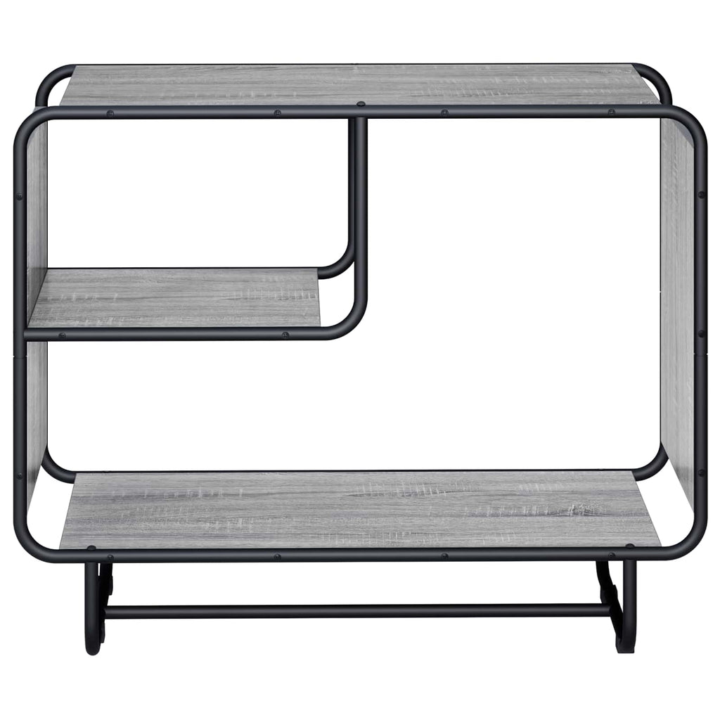vidaXL Komoda Szary Sonoma 80 x 37,5 x 64,5 cm Materiał drewnopochodny