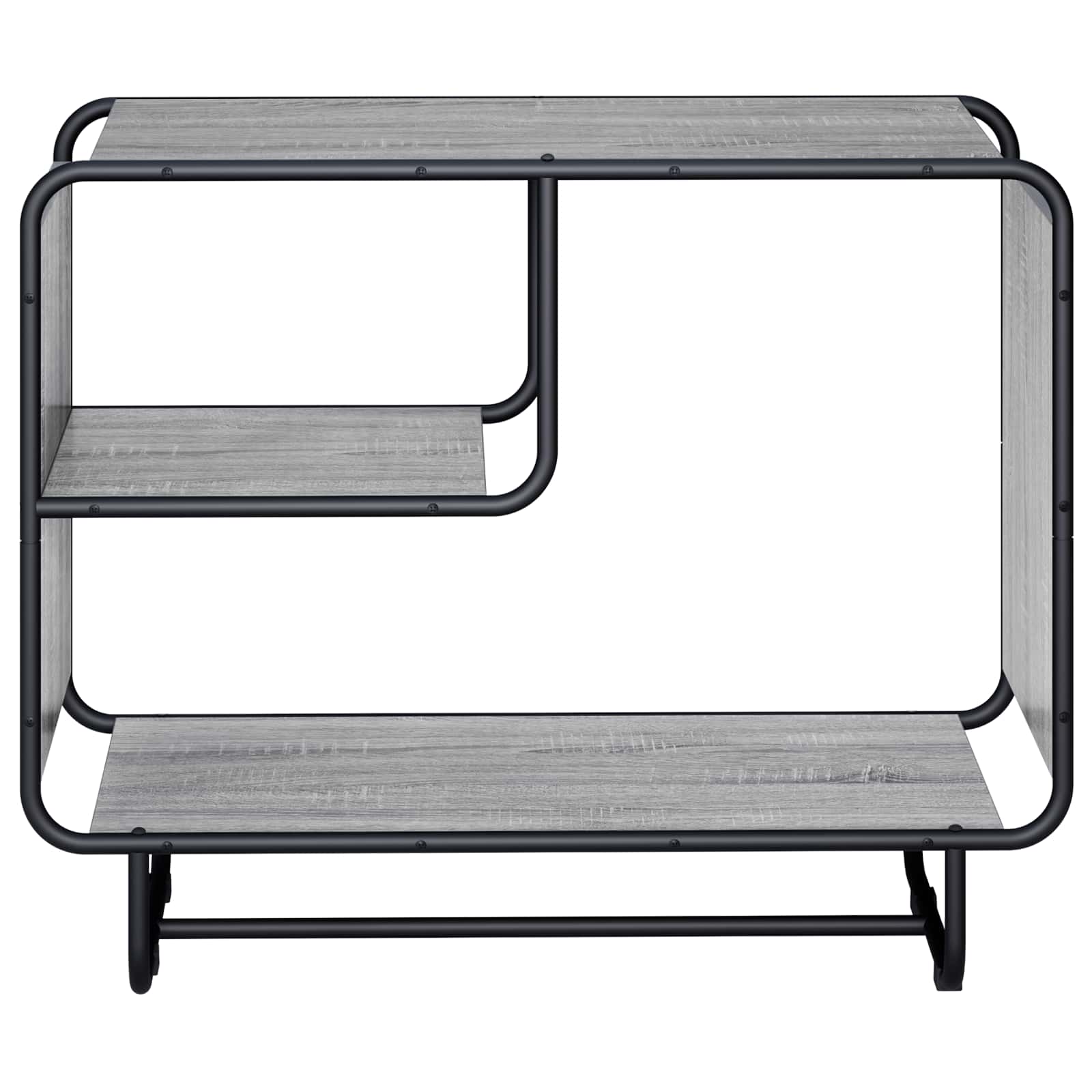 vidaXL Komoda Szary Sonoma 80 x 37,5 x 64,5 cm Materiał drewnopochodny
