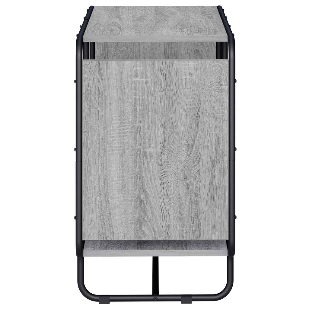 vidaXL Komoda Szary Sonoma 80 x 37,5 x 64,5 cm Materiał drewnopochodny