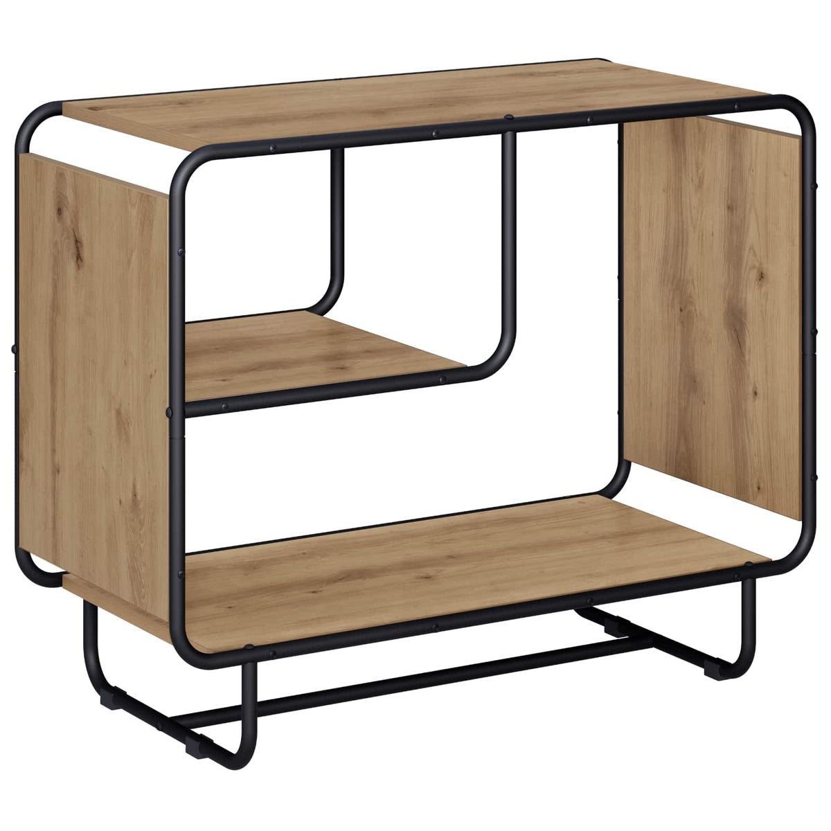 vidaXL Komoda Dąb artisan 80 x 37,5 x 64,5 cm Materiał drewnopochodny