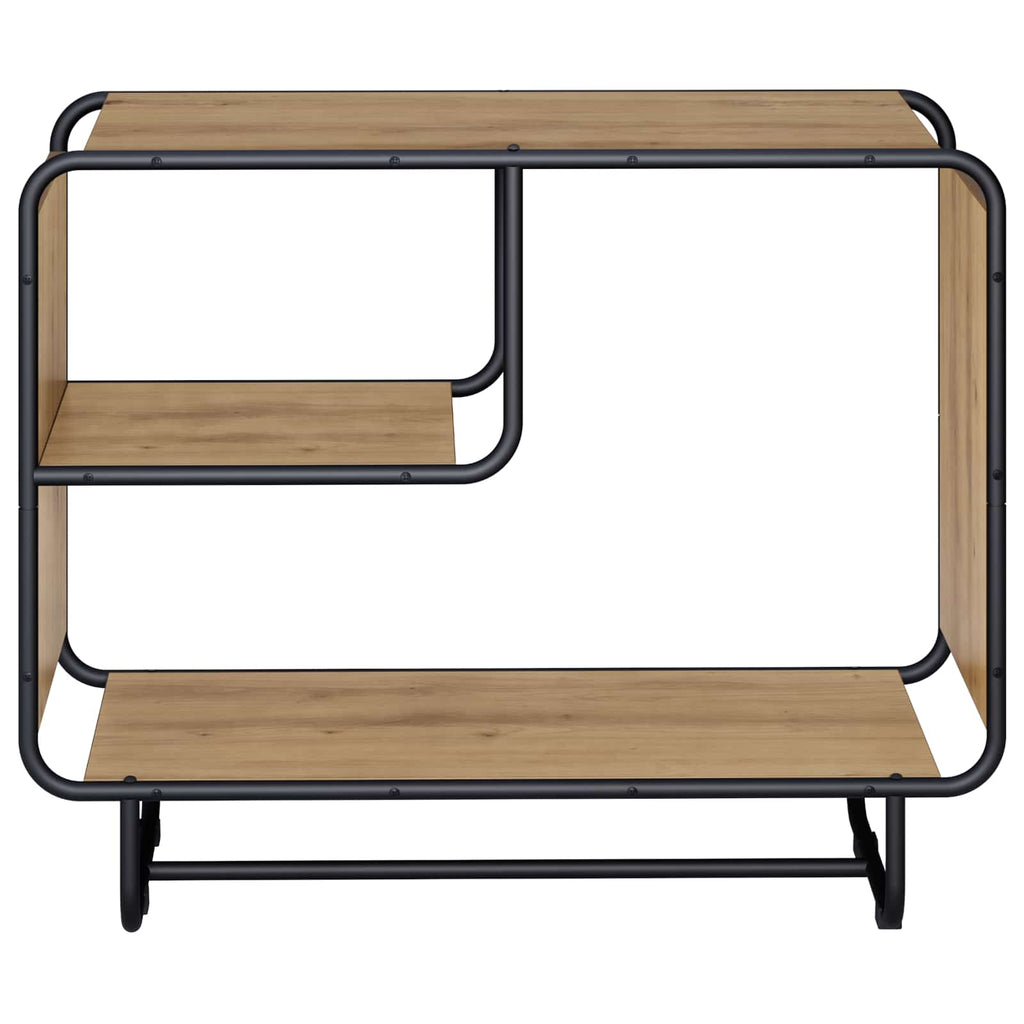 vidaXL Komoda Dąb artisan 80 x 37,5 x 64,5 cm Materiał drewnopochodny
