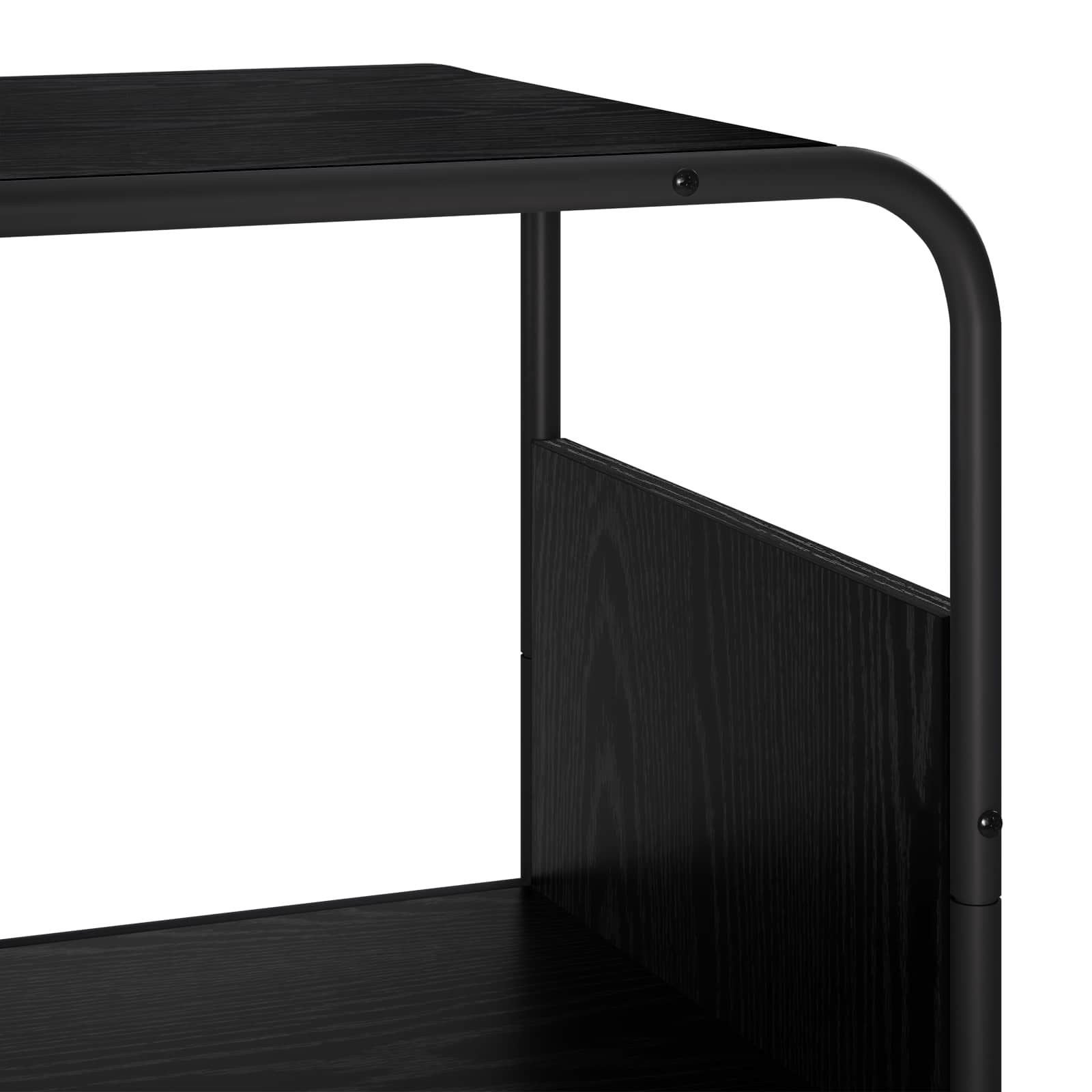 vidaXL Kredens Czarny dąb 80 x 37.5 x 144 cm Drewno inżynieryjne