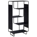 vidaXL Kredens Czarny dąb 80 x 37.5 x 144 cm Drewno inżynieryjne