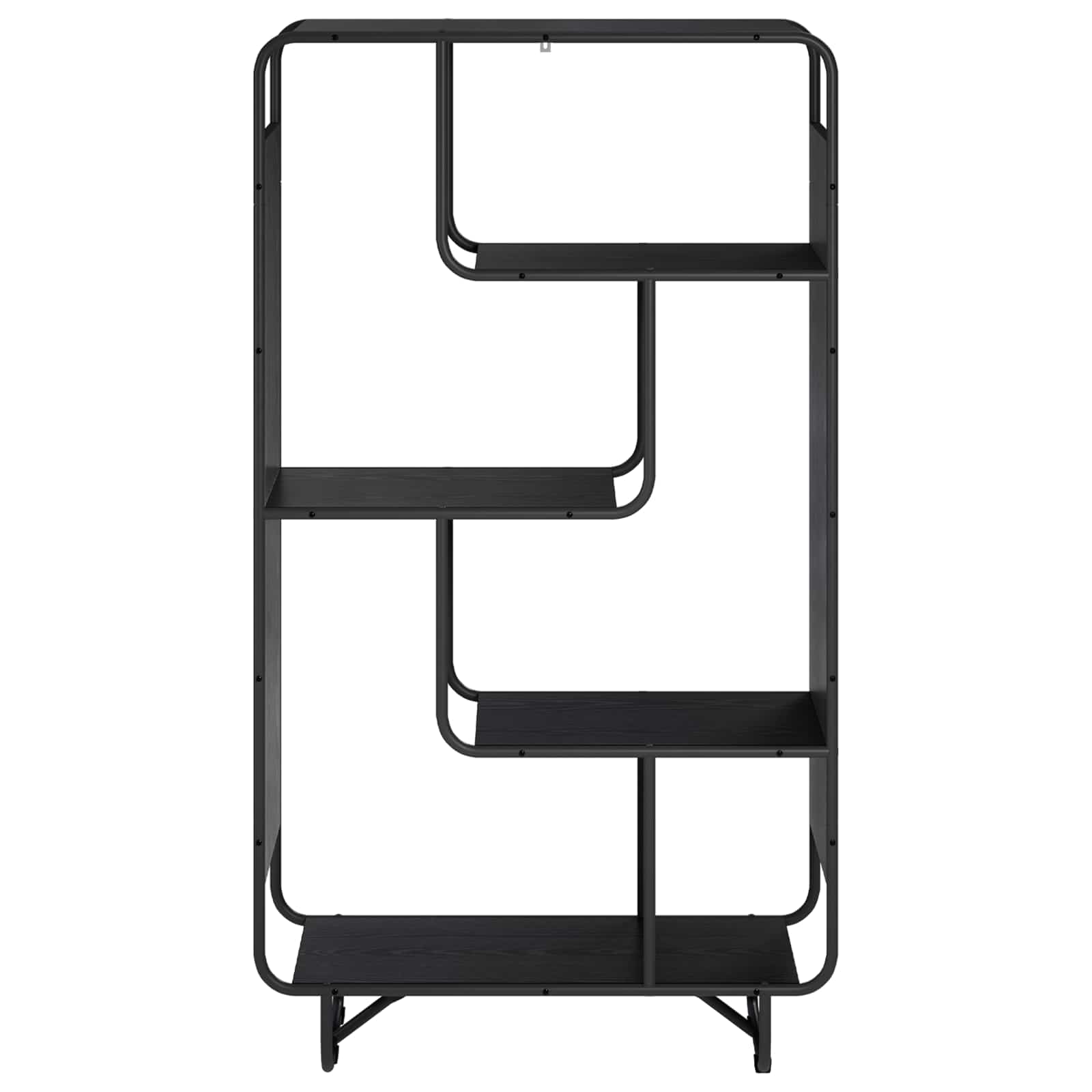 vidaXL Kredens Czarny dąb 80 x 37.5 x 144 cm Drewno inżynieryjne
