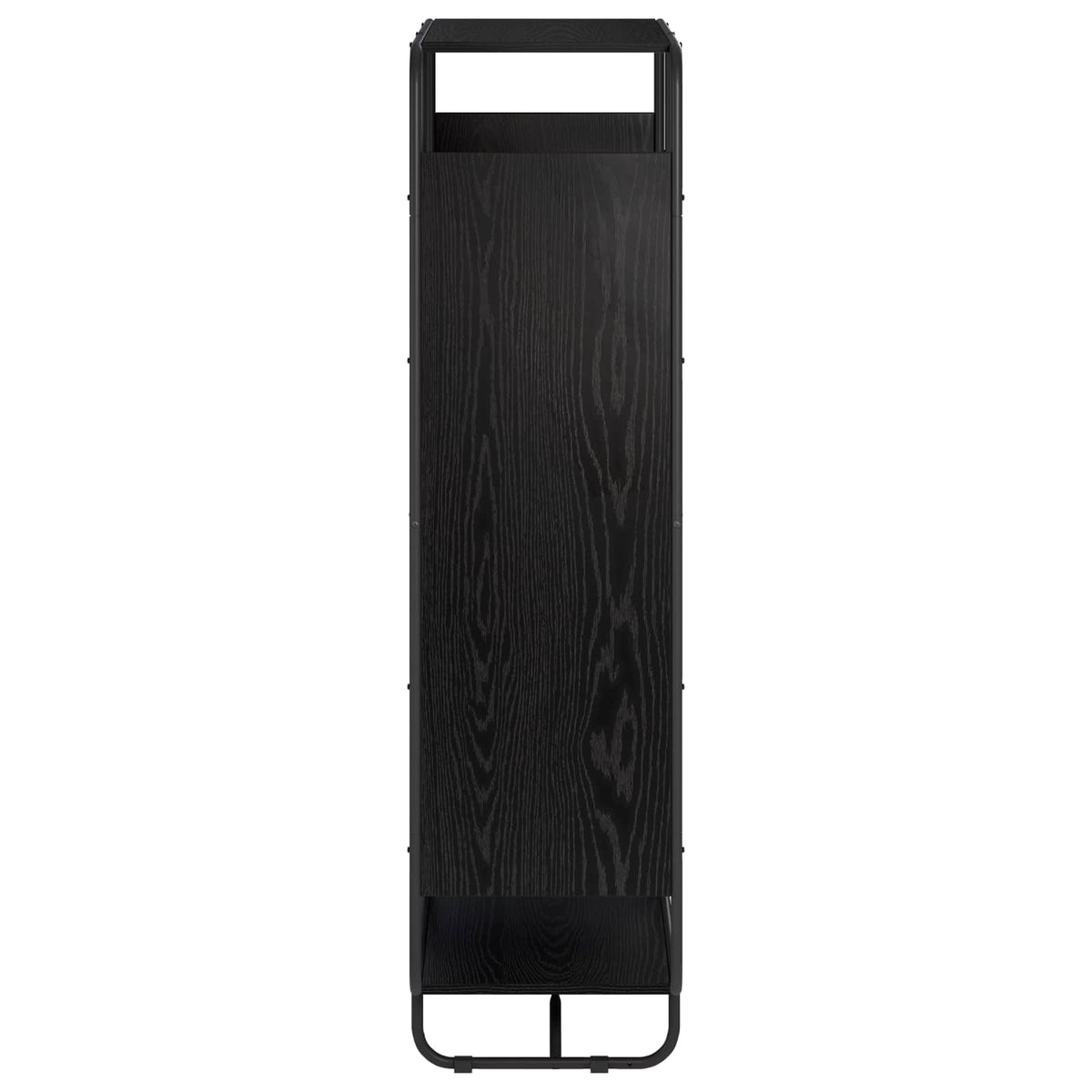 vidaXL Kredens Czarny dąb 80 x 37.5 x 144 cm Drewno inżynieryjne