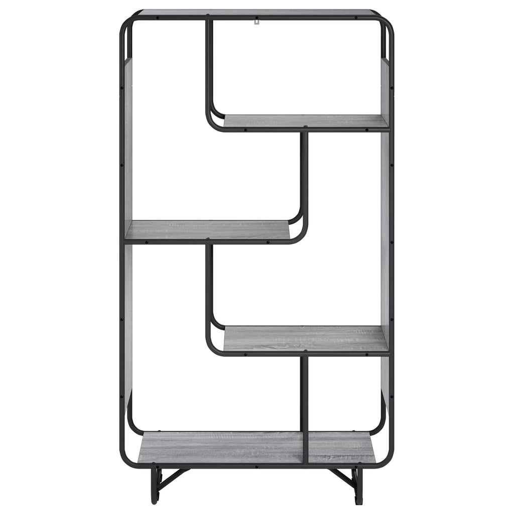 vidaXL Kredens Szary Sonoma 80 x 37.5 x 144 cm Drewno inżynieryjne