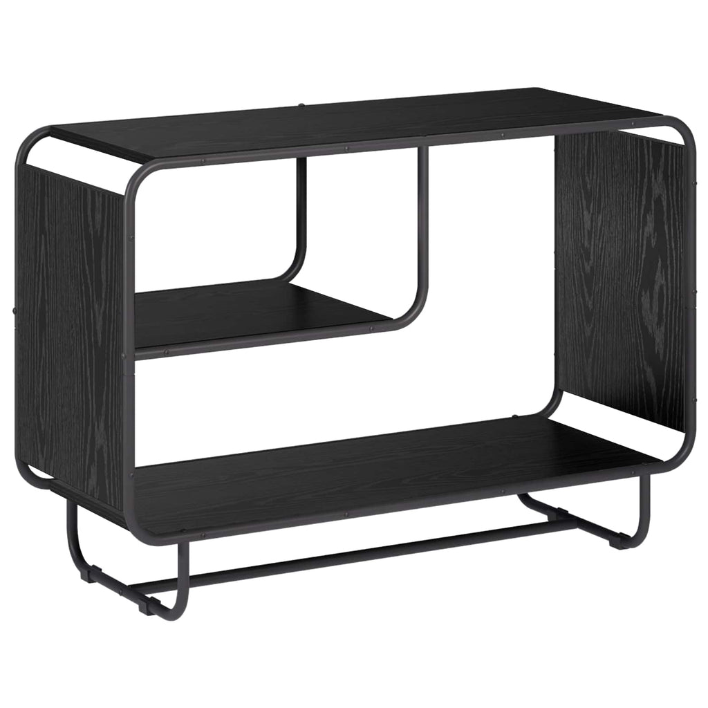 vidaXL Komoda Czarny dąb 93.5 x 37.5 x 64.5 cm Materiał drewnopochodny