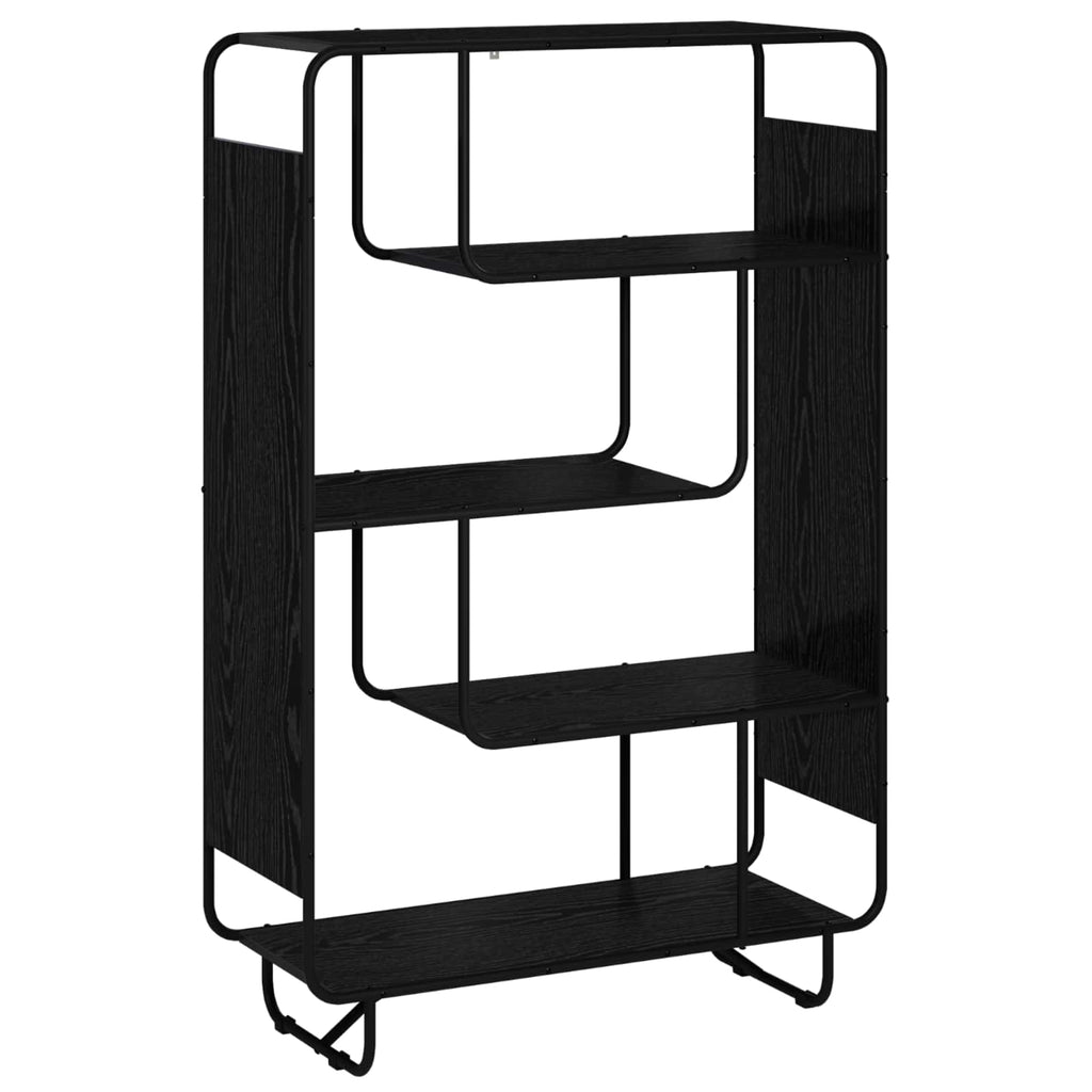 vidaXL Kredens Czarny dąb 93.5 x 37.5 x 144 cm Drewno inżynieryjne