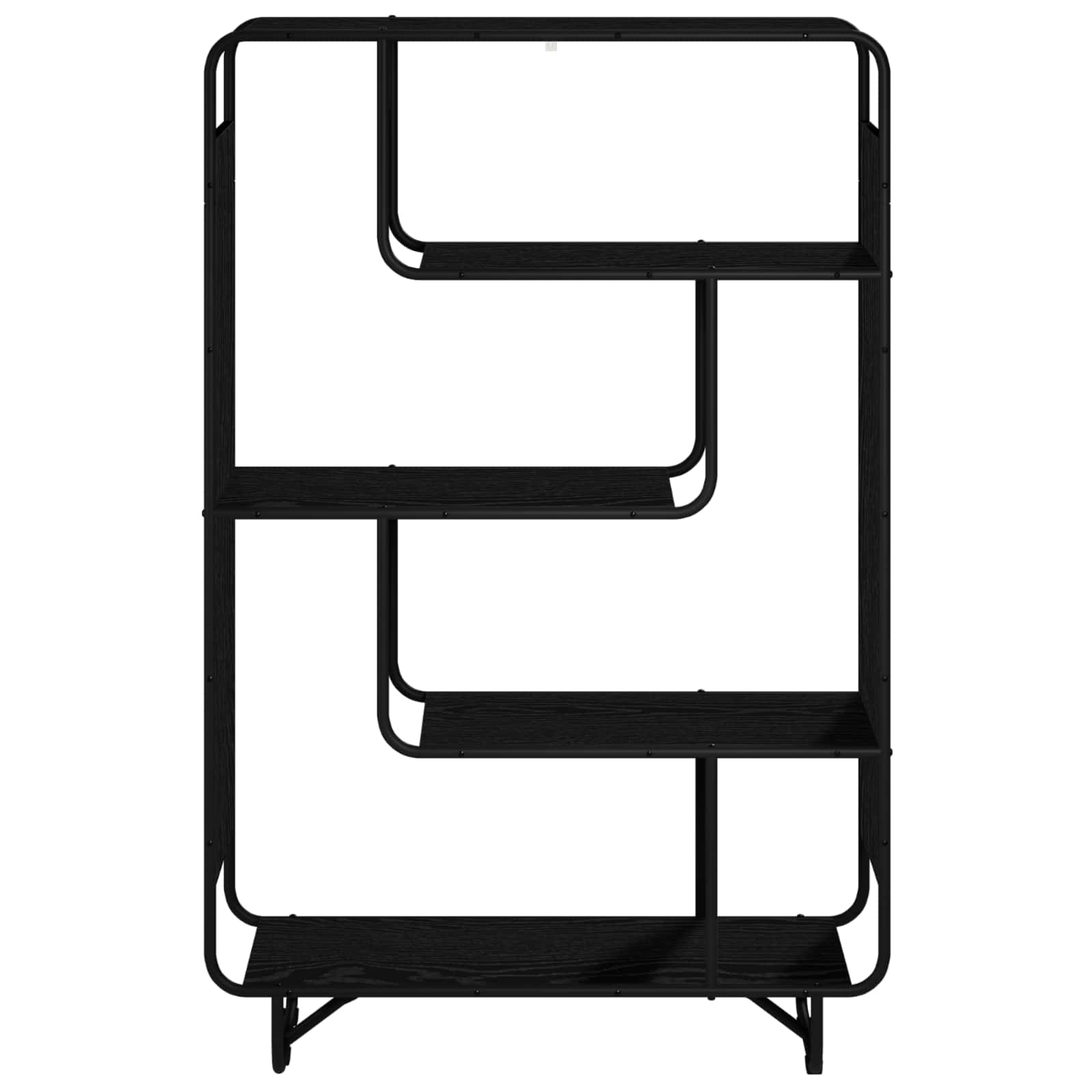 vidaXL Kredens Czarny dąb 93.5 x 37.5 x 144 cm Drewno inżynieryjne