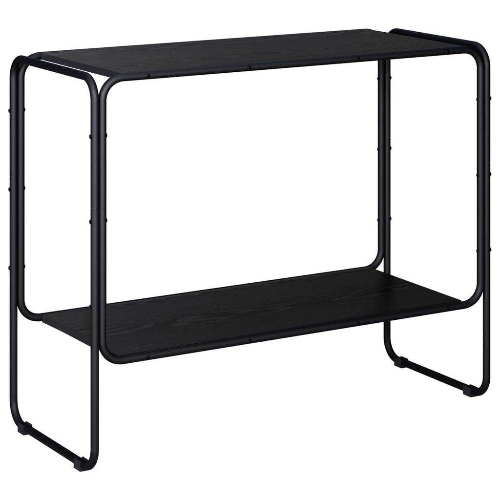 vidaXL Komoda Czarny dąb 93,5 x 38 x 75 cm Drewno konstrukcyjne