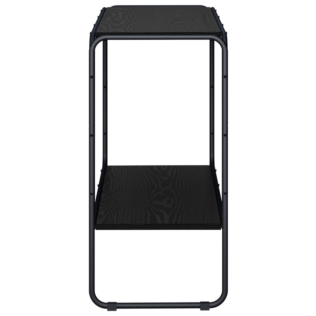 vidaXL Komoda Czarny dąb 93,5 x 38 x 75 cm Drewno konstrukcyjne