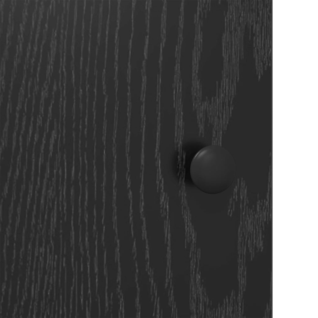 vidaXL Kredens Czarny dąb 68 x 35 x 75 cm Materiał drewnopochodny