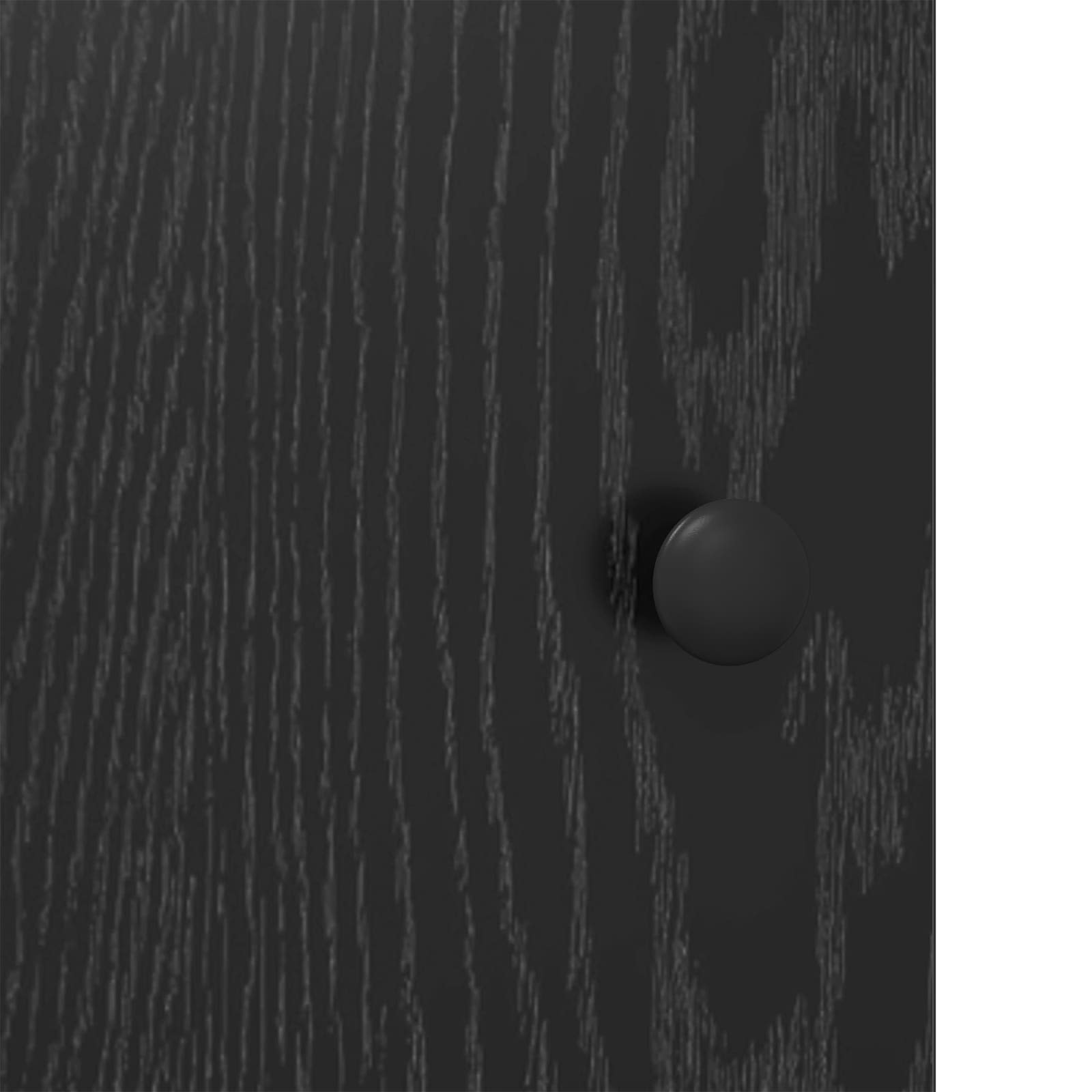 vidaXL Kredens Czarny dąb 68 x 35 x 75 cm Materiał drewnopochodny