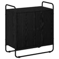vidaXL Kredens Czarny dąb 68 x 35 x 75 cm Materiał drewnopochodny