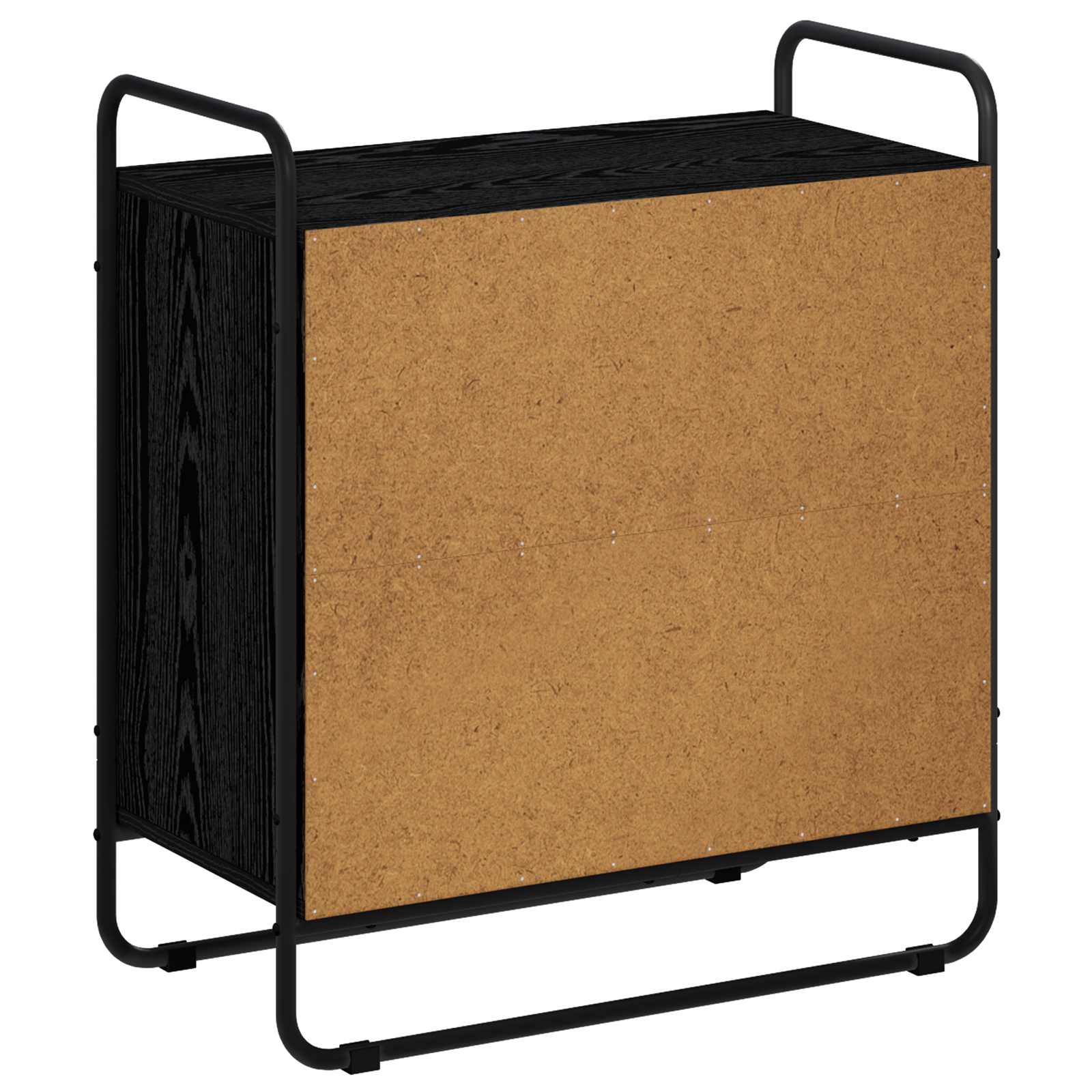 vidaXL Kredens Czarny dąb 68 x 35 x 75 cm Materiał drewnopochodny