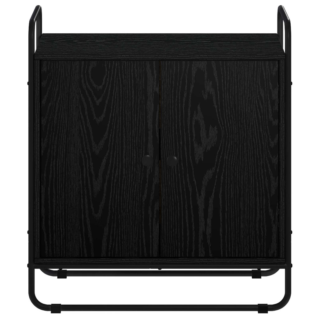 vidaXL Kredens Czarny dąb 68 x 35 x 75 cm Materiał drewnopochodny