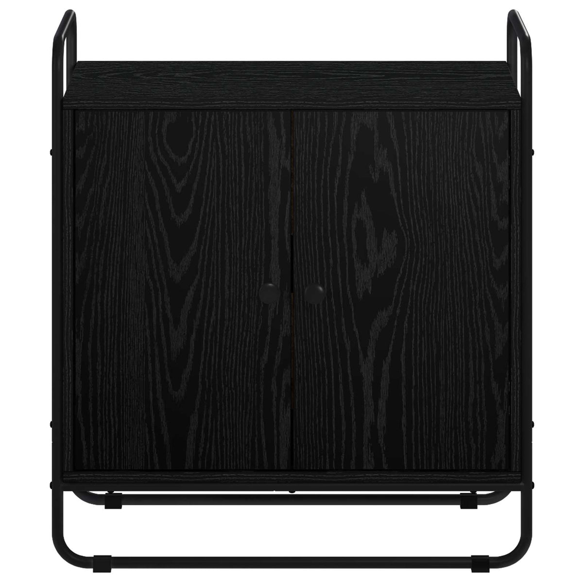 vidaXL Kredens Czarny dąb 68 x 35 x 75 cm Materiał drewnopochodny