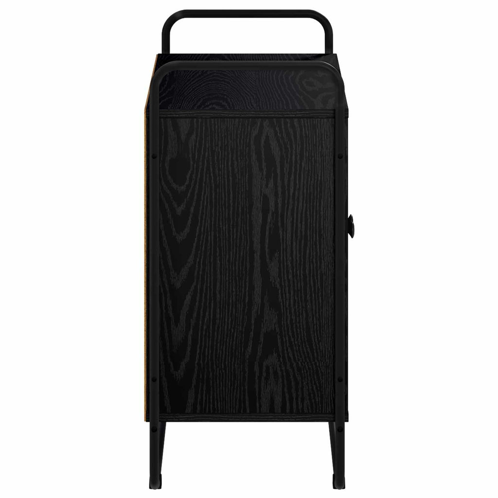 vidaXL Kredens Czarny dąb 68 x 35 x 75 cm Materiał drewnopochodny