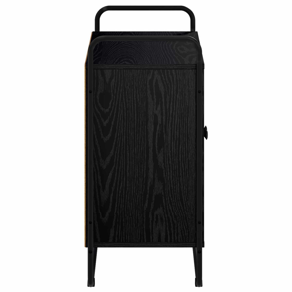 vidaXL Kredens Czarny dąb 68 x 35 x 75 cm Materiał drewnopochodny