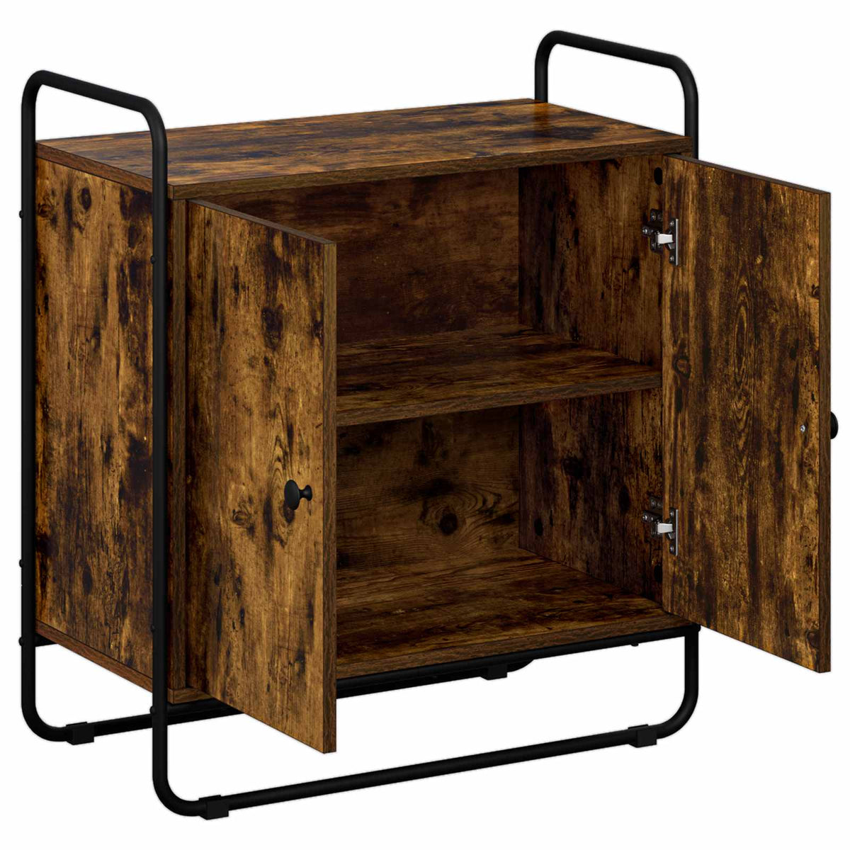 vidaXL Kredens Dąb wędzony 68 x 35 x 75 cm Materiał drewnopochodny