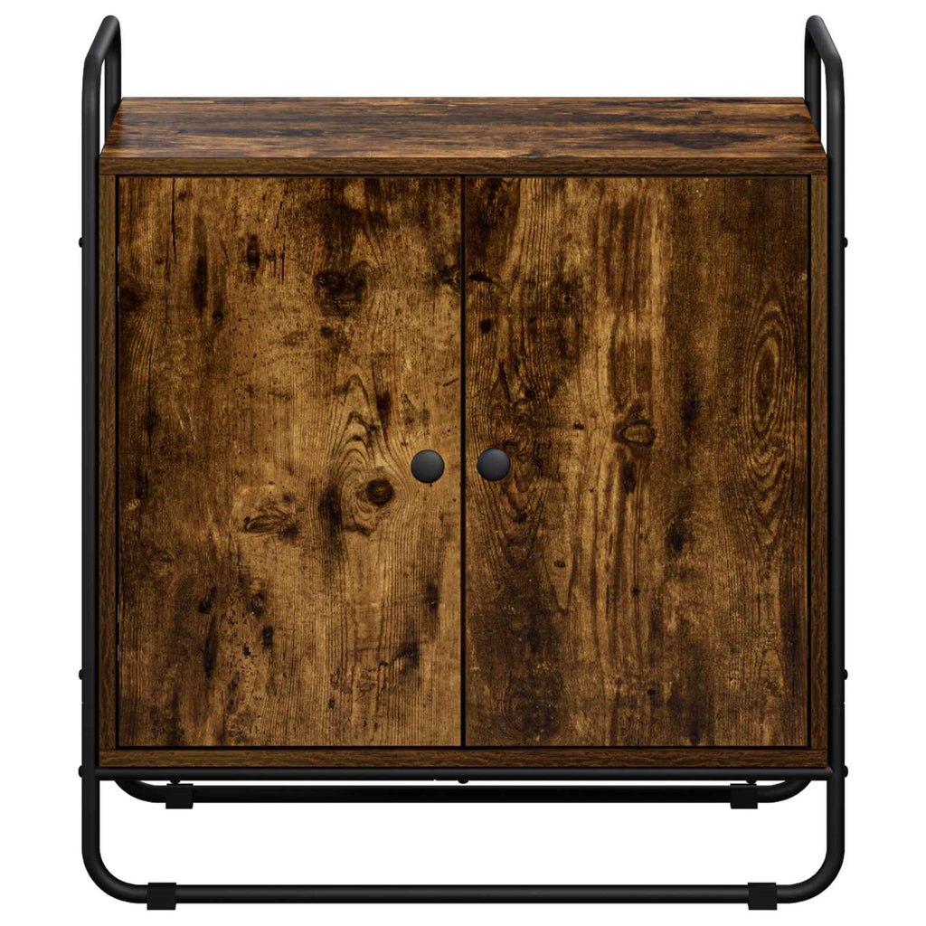 vidaXL Kredens Dąb wędzony 68 x 35 x 75 cm Materiał drewnopochodny