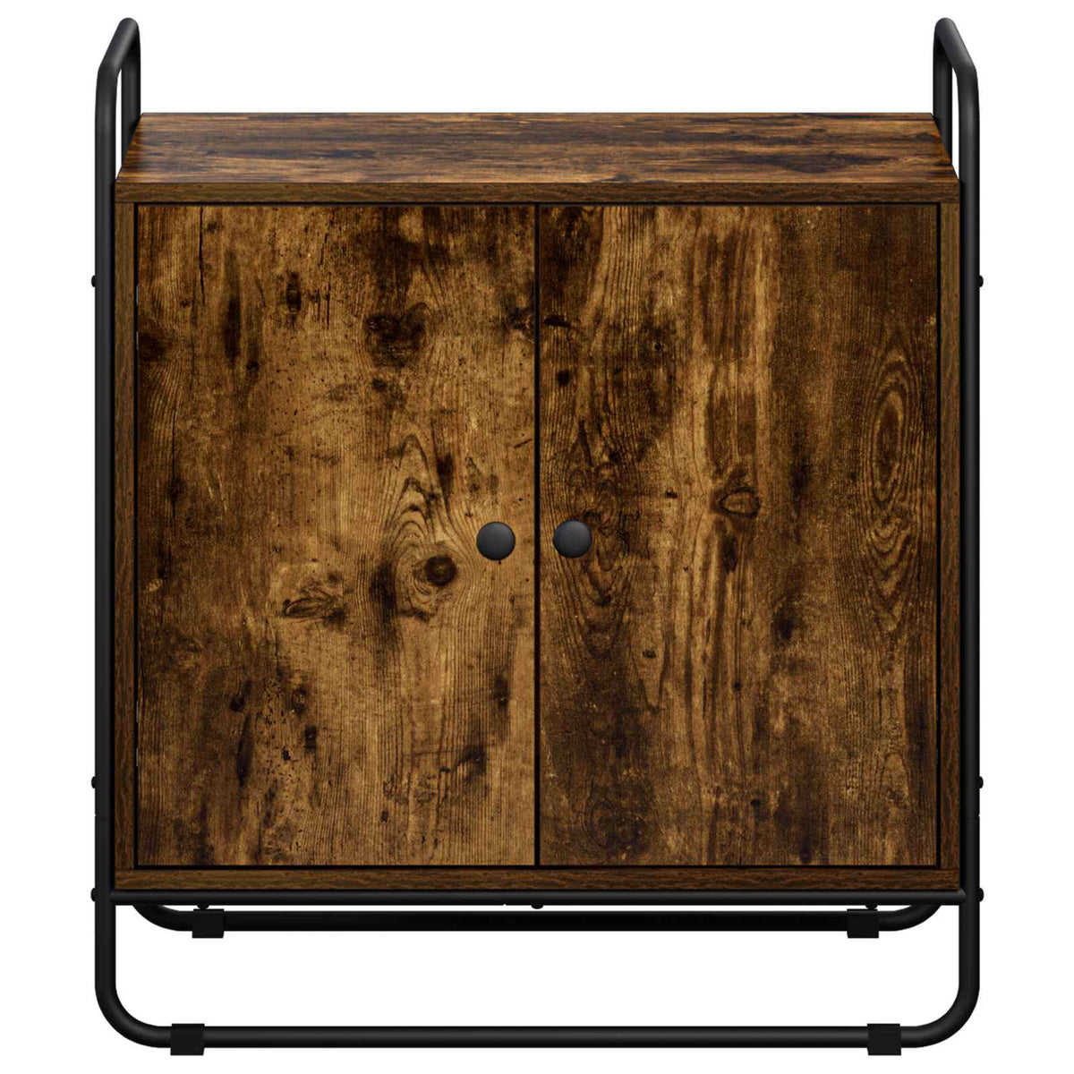 vidaXL Kredens Dąb wędzony 68 x 35 x 75 cm Materiał drewnopochodny