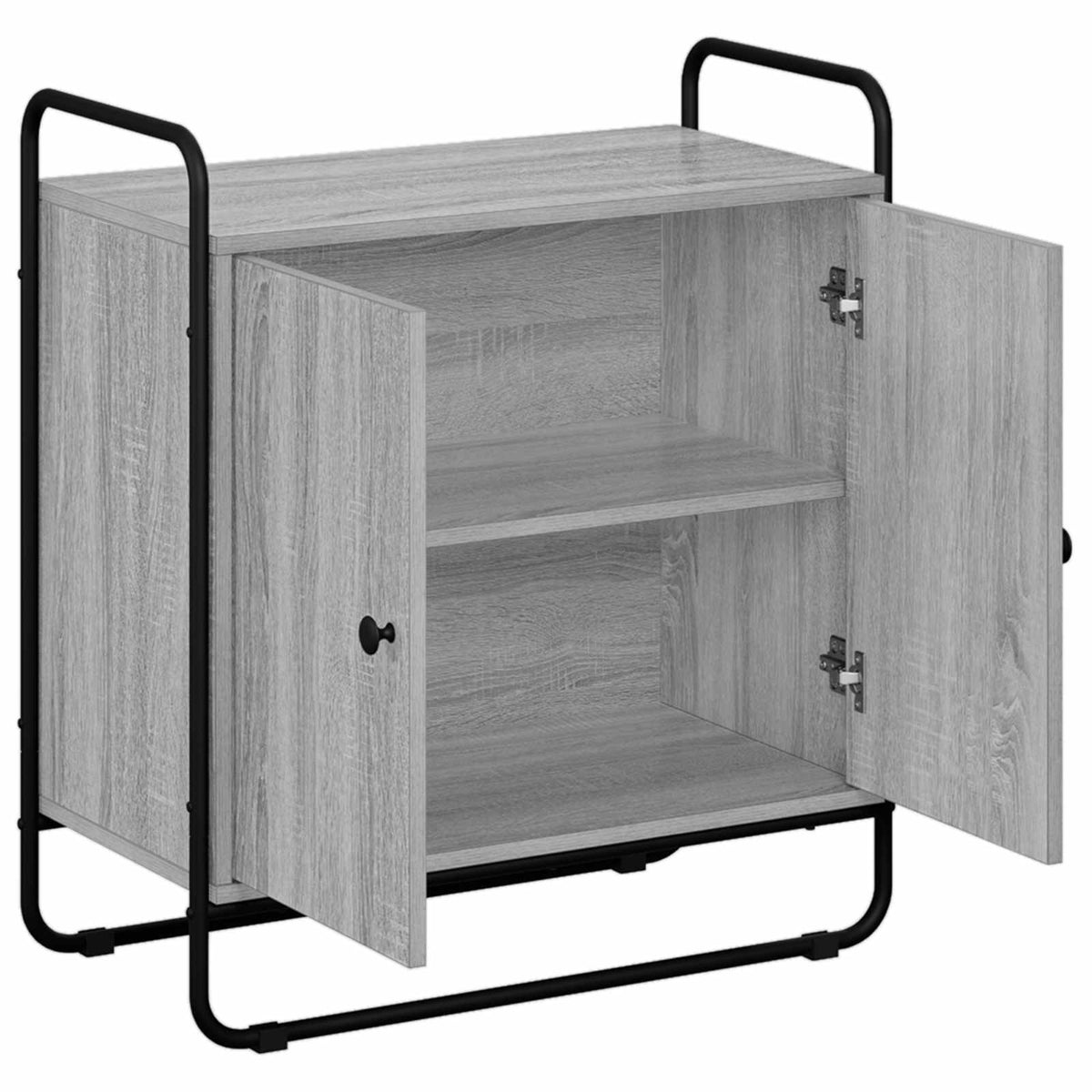 vidaXL Kredens Szary Sonoma 68 x 35 x 75 cm Materiał drewnopochodny