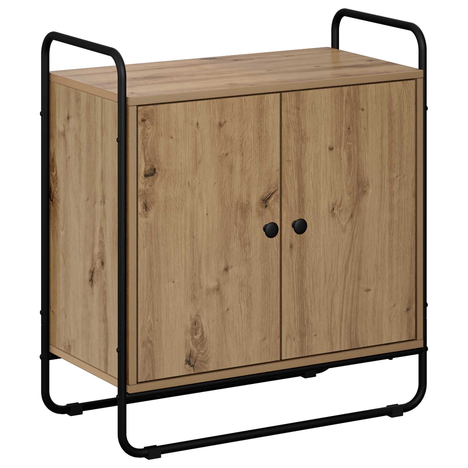 vidaXL Kredens Dąb artisan 68 x 35 x 75 cm Materiał drewnopochodny