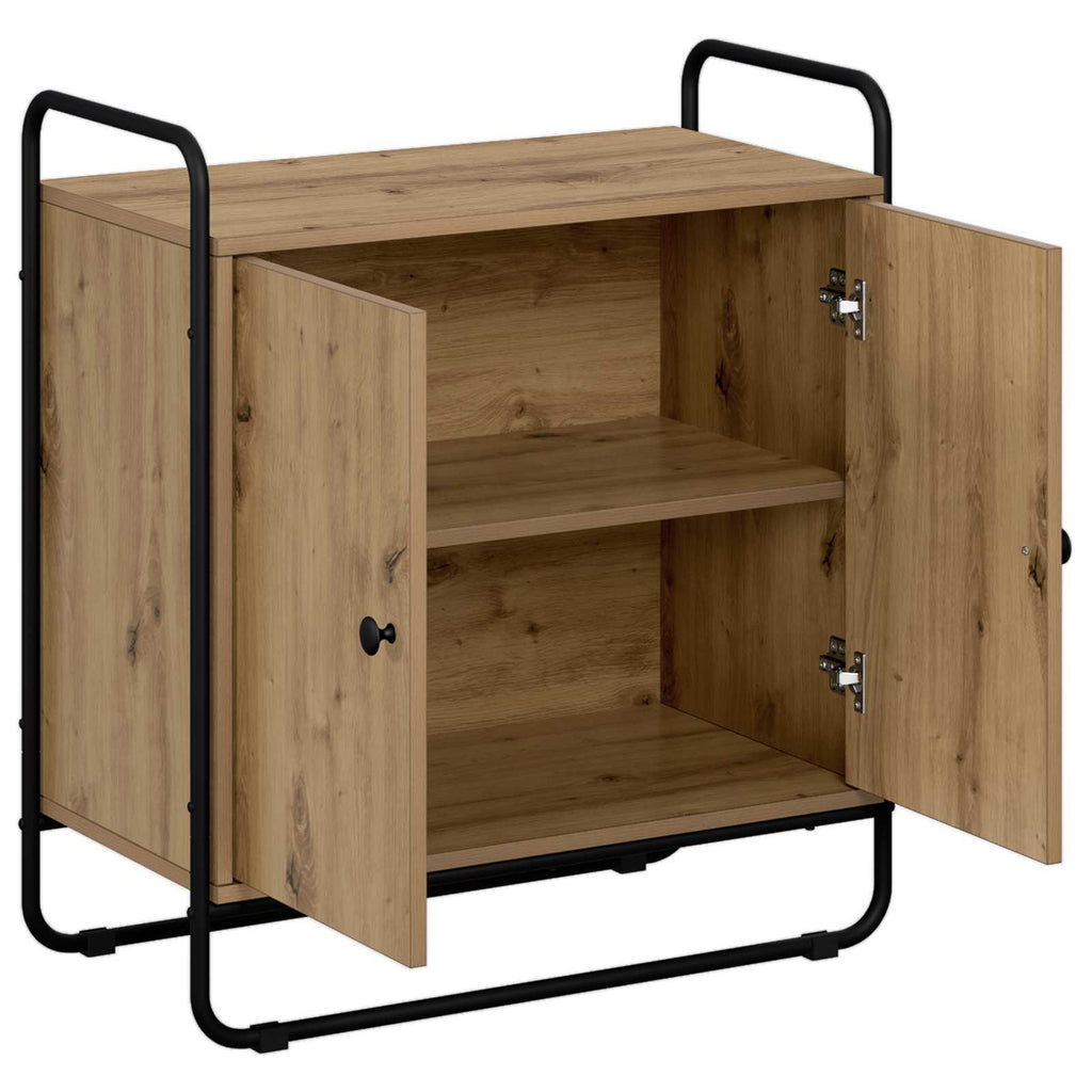 vidaXL Kredens Dąb artisan 68 x 35 x 75 cm Materiał drewnopochodny