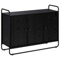 vidaXL Kredens Czarny dąb 102 x 35 x 75 cm Materiał drewnopochodny