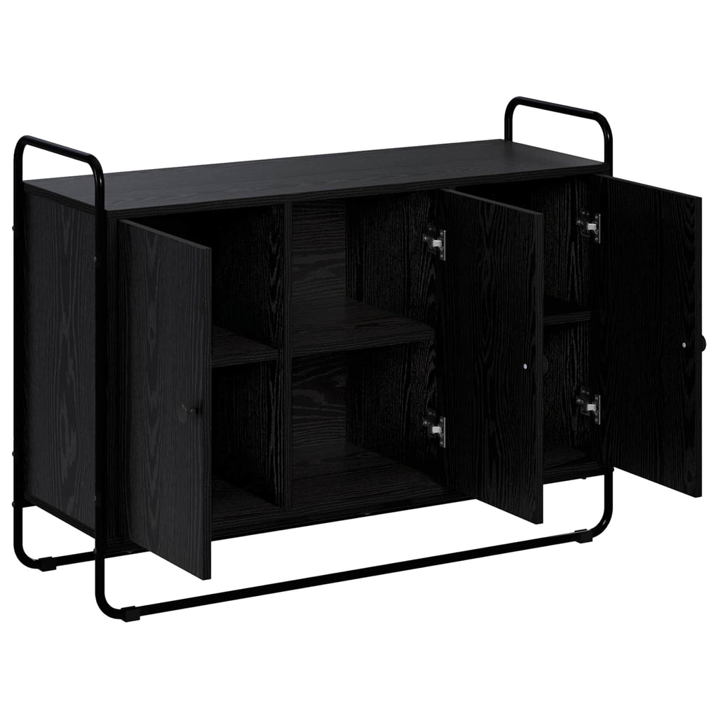 vidaXL Kredens Czarny dąb 102 x 35 x 75 cm Materiał drewnopochodny