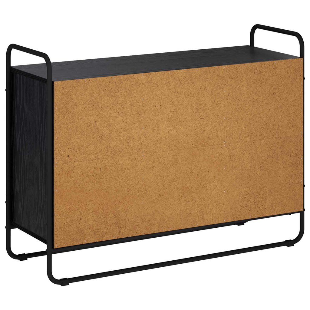 vidaXL Kredens Czarny dąb 102 x 35 x 75 cm Materiał drewnopochodny