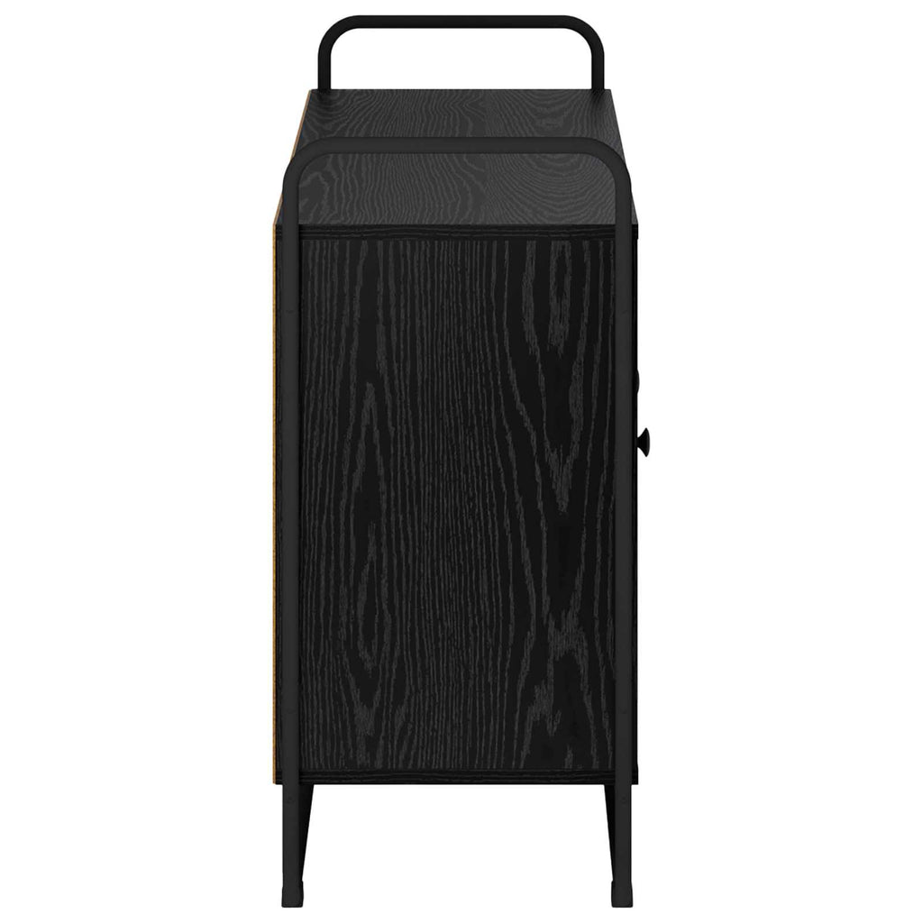 vidaXL Kredens Czarny dąb 102 x 35 x 75 cm Materiał drewnopochodny
