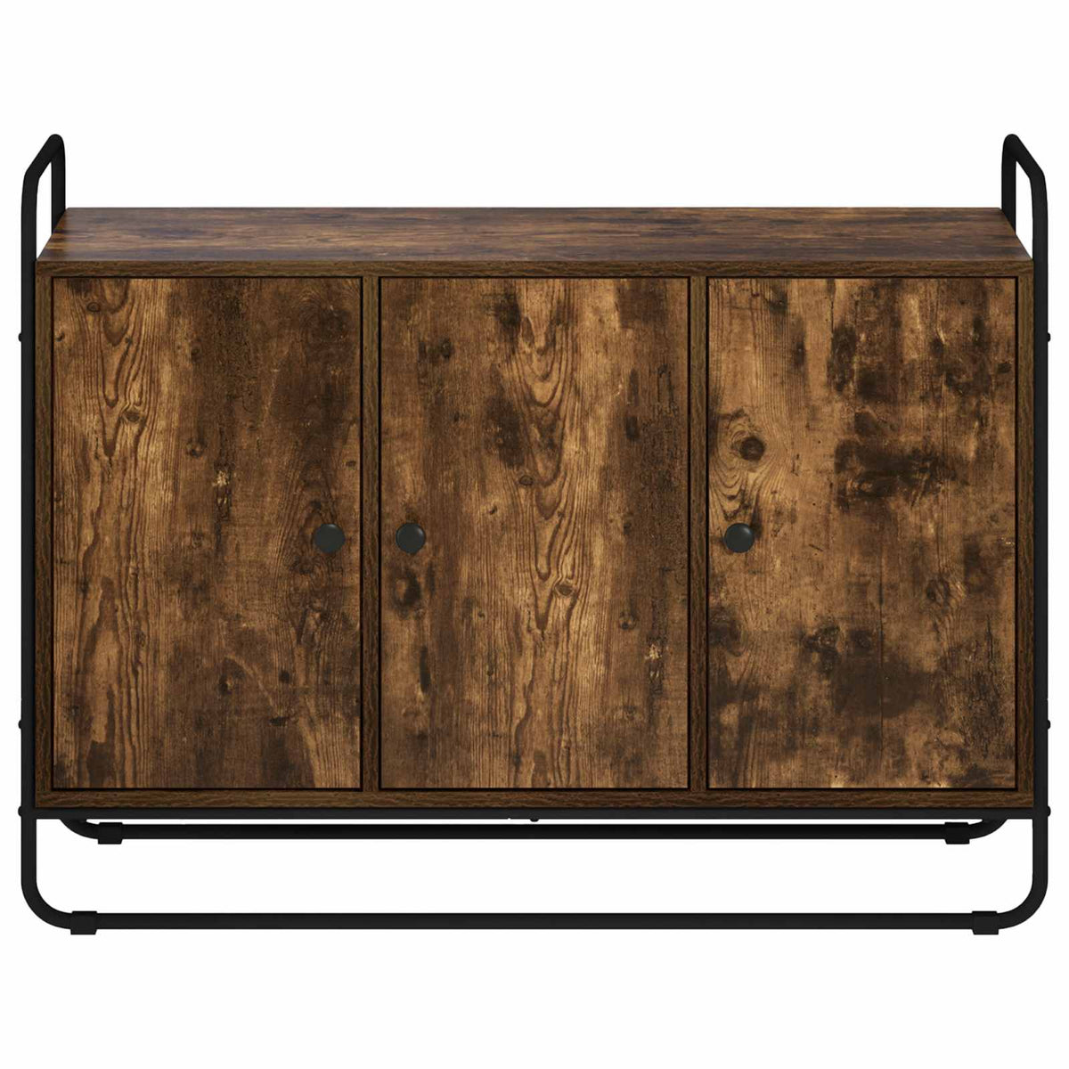 vidaXL Kredens Dąb wędzony 102 x 35 x 75 cm Materiał drewnopochodny