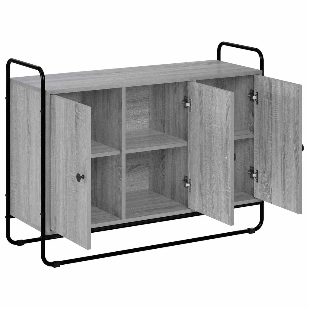 vidaXL Kredens Szary Sonoma 102 x 35 x 75 cm Materiał drewnopochodny