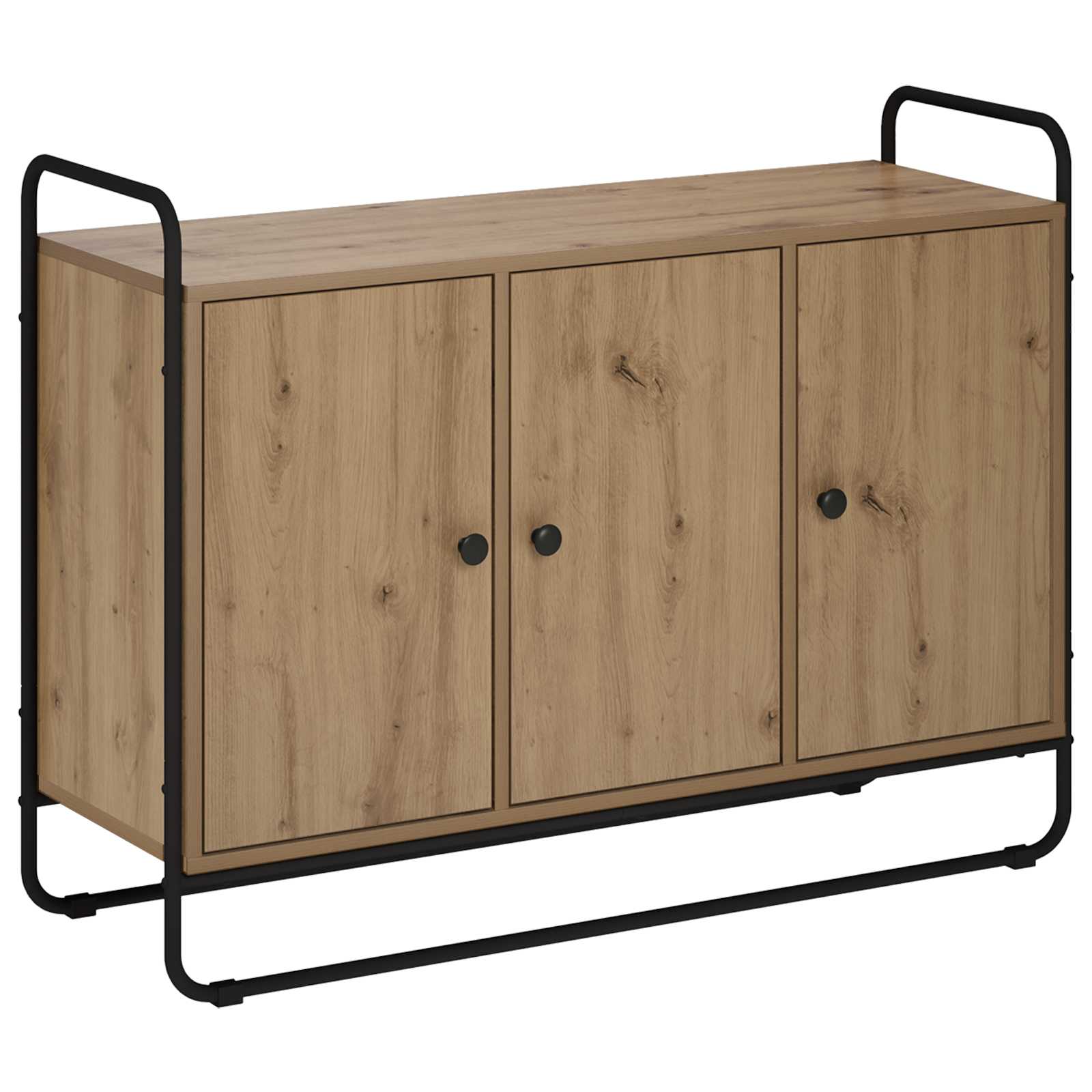 vidaXL Kredens Dąb artisan 102 x 35 x 75 cm Materiał drewnopochodny